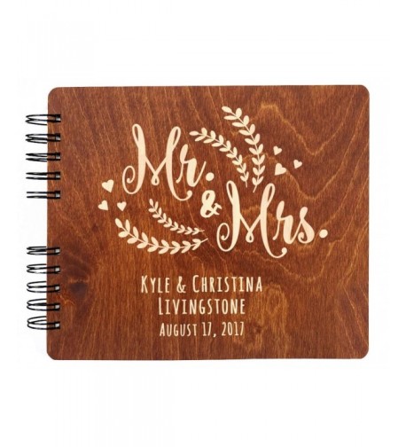 Personalized Wedding Vintage Mahogany Hardcover