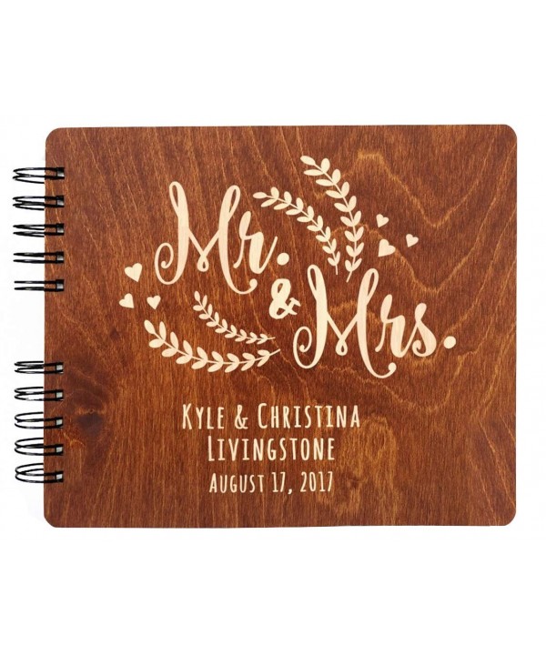 Personalized Wedding Vintage Mahogany Hardcover