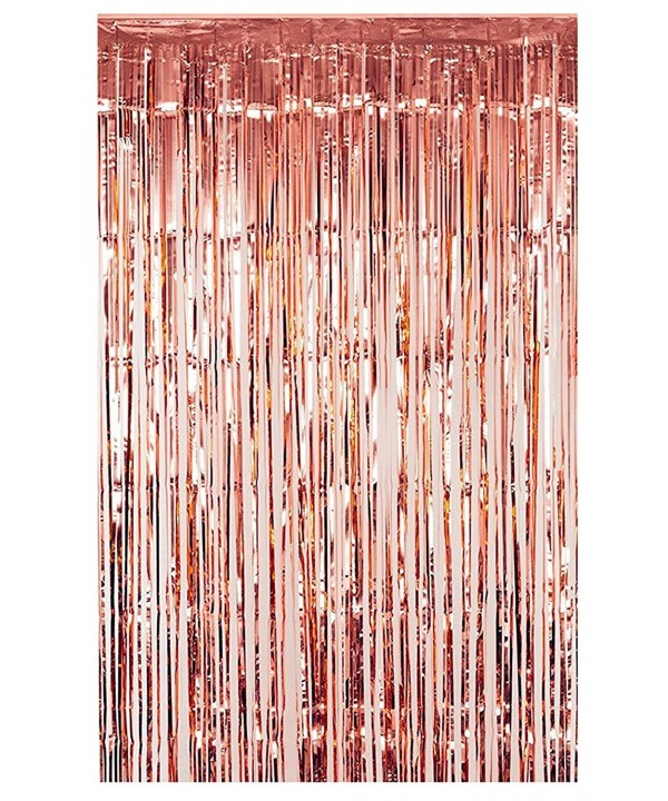 FECEDY Metallic Tinsel Curtains Decorations