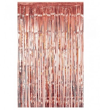 FECEDY Metallic Tinsel Curtains Decorations