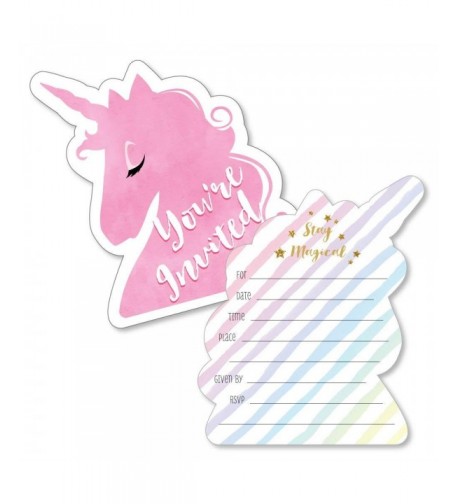 Rainbow Unicorn Fill Invitations Invitation