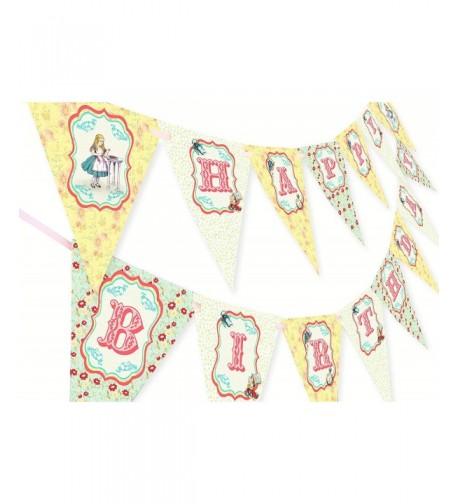 Alice Wonderland Happy Birthday Banner