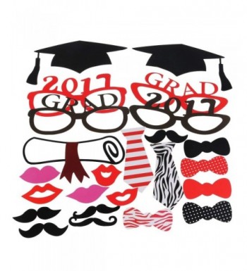Tinksky Graduation Decorations Mustache Stick 24pcs