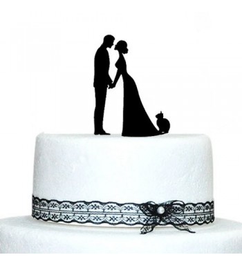 Wedding Topper Bride Groom Silhouette