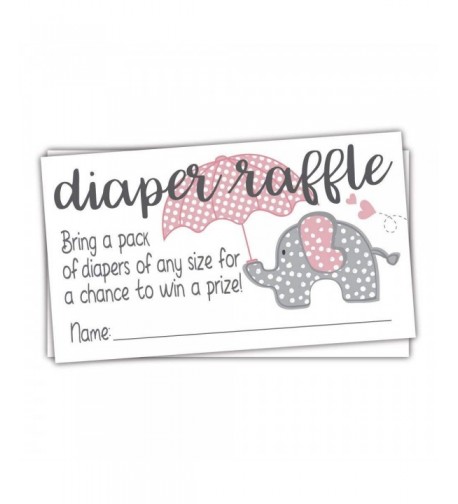 Elephant Diaper Raffle Tickets Count