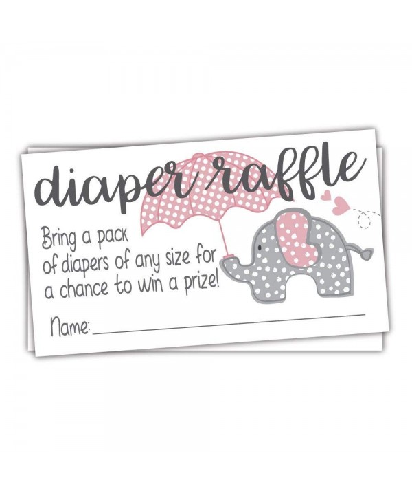 Elephant Diaper Raffle Tickets Count