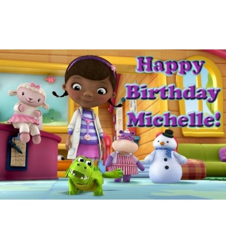 McStuffins Edible Birthday Topper Personalized
