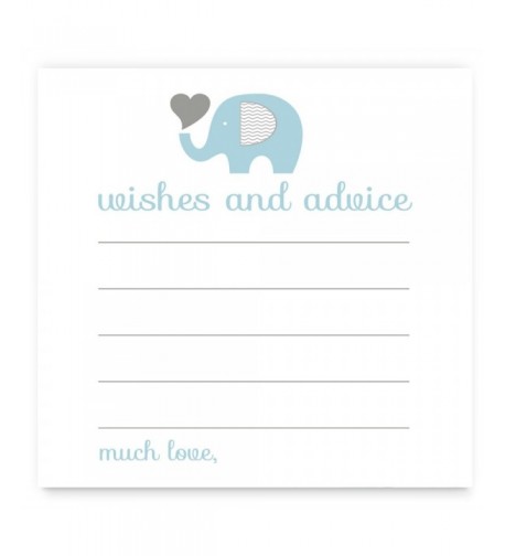 Elephant Advice Cards Boys Shower