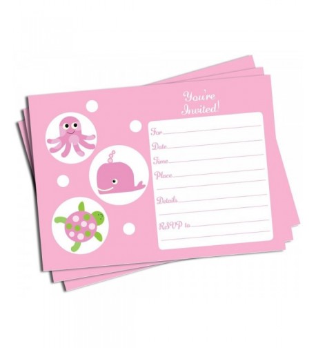 Pink Under Invitations Envelopes Large