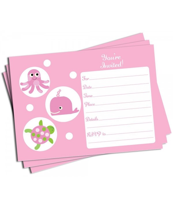 Pink Under Invitations Envelopes Large