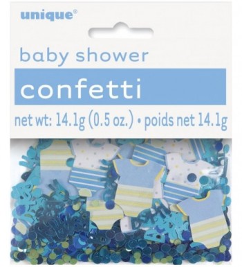 Blue Polka Baby Shower Confetti