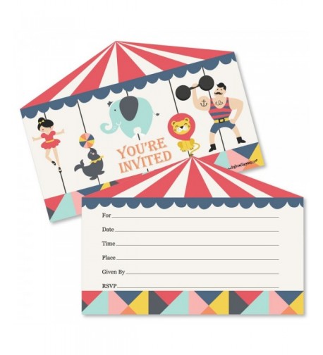 Carnival Fill Invitations Invitation Envelopes