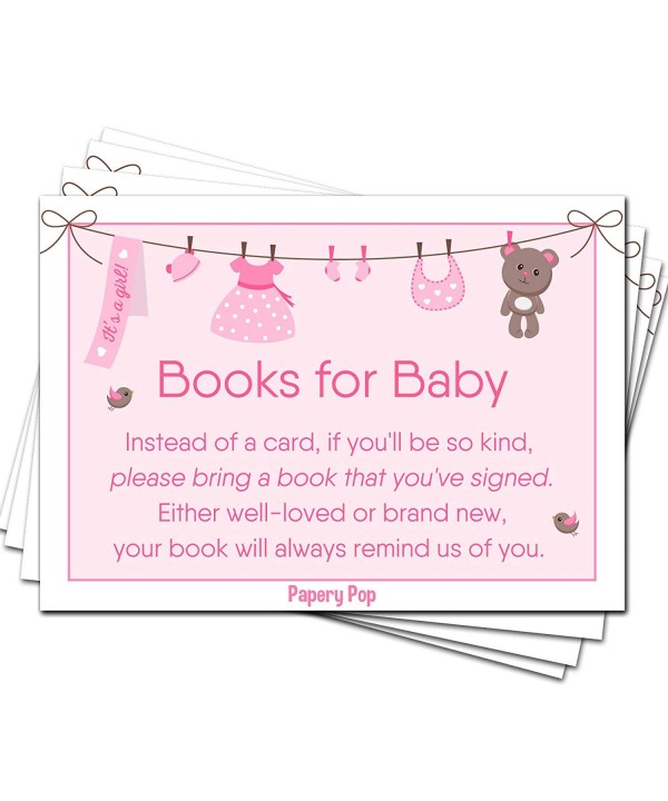 Books Baby Shower Request Cards