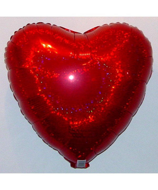 RED HEART BALLOON HOLOGRAPHIC DAZZLER