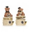 Graduation Bear Trinket Box Pieces