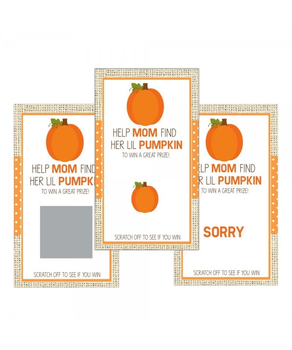 Scratch Cards Shower Pumpkins SCF001