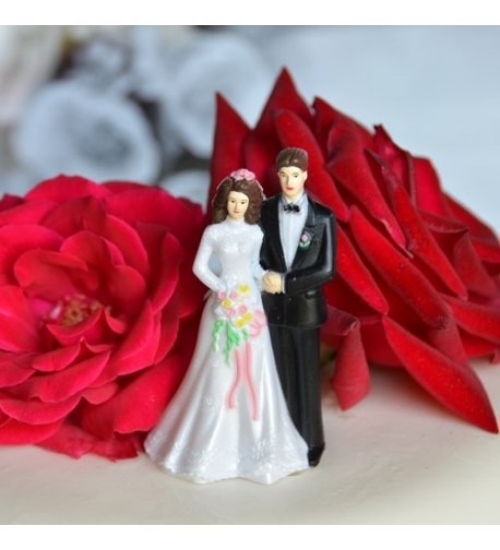 Bride Groom Cake Topper Complexion