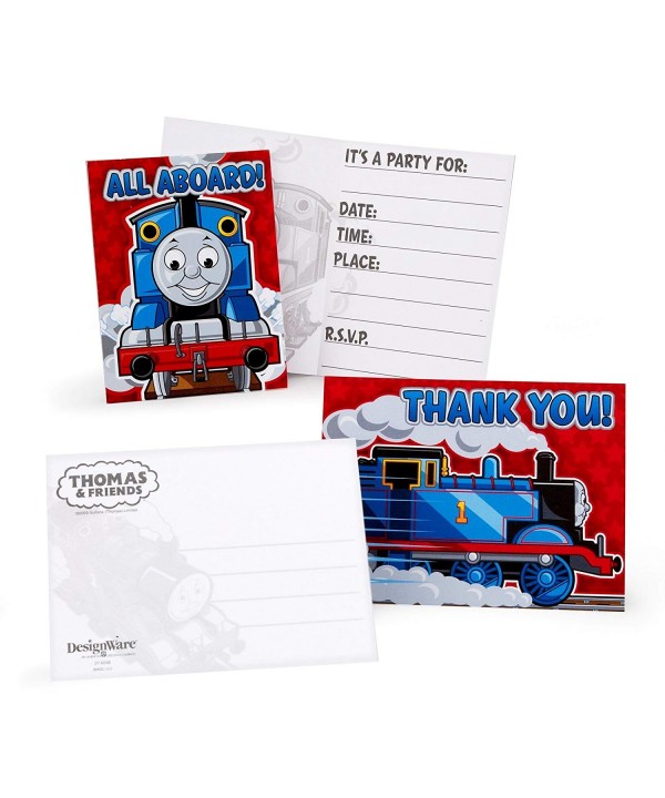 Thomas Party Invitations Thank Envelopes