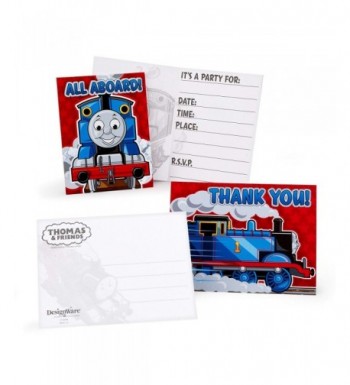 Thomas Party Invitations Thank Envelopes