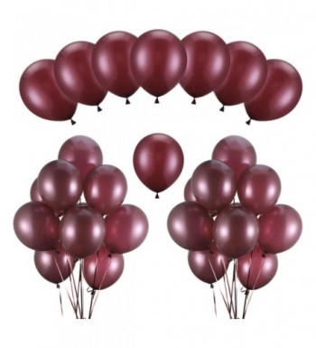 Hestya Burgundy Balloons Metallic Decoration