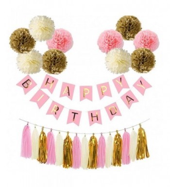 Birthday Decorations Supplies Banner Tassels